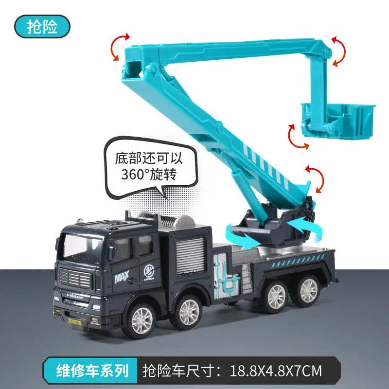 1Pc Alloy City Maintenance Fleet Model Truck - Assortment