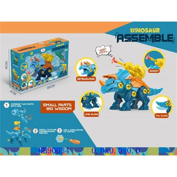 2 in 1 DIY Assemble Dinosaur
