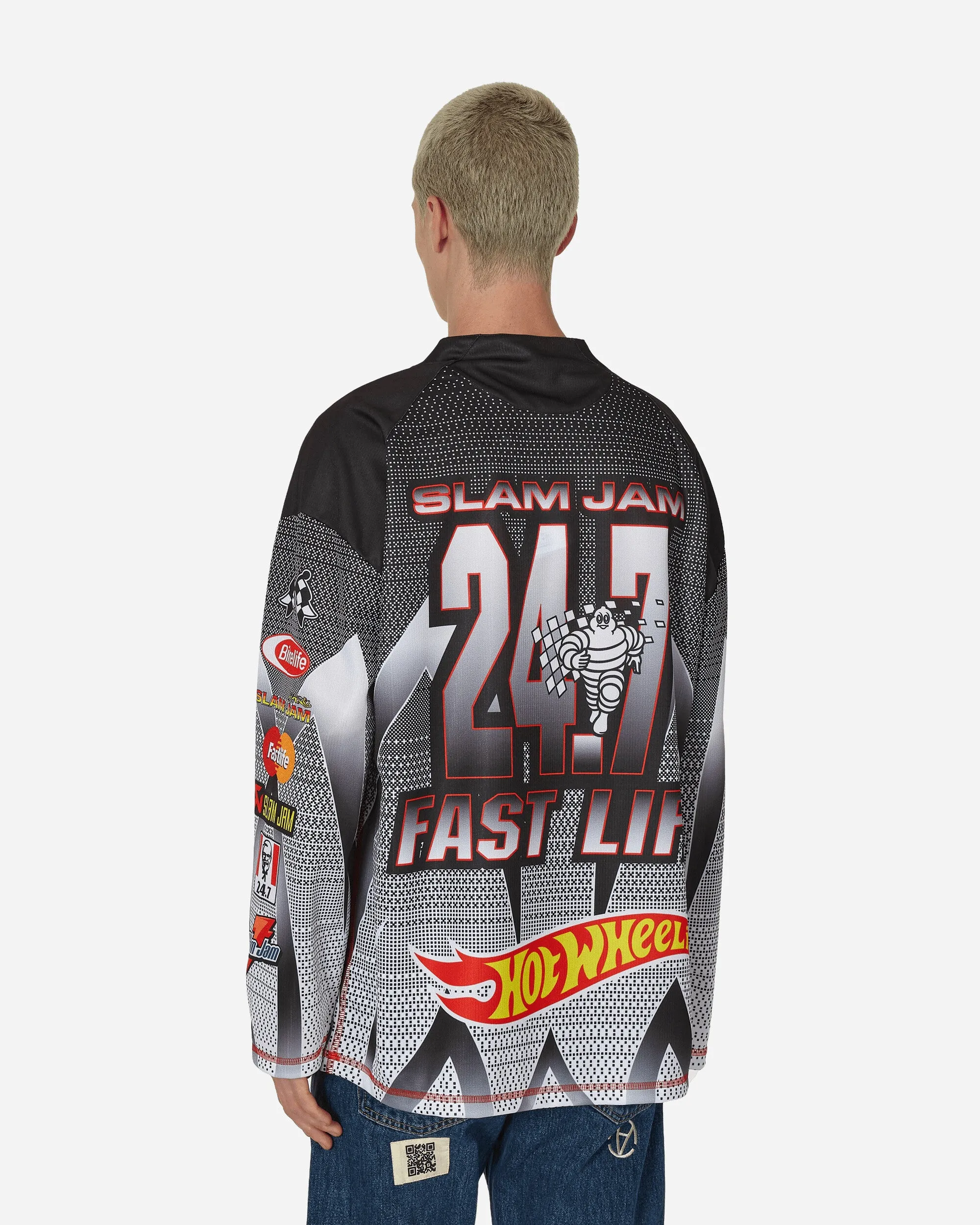 24.7 Fastlife Moto Longsleeve T-Shirt Anthracite / White