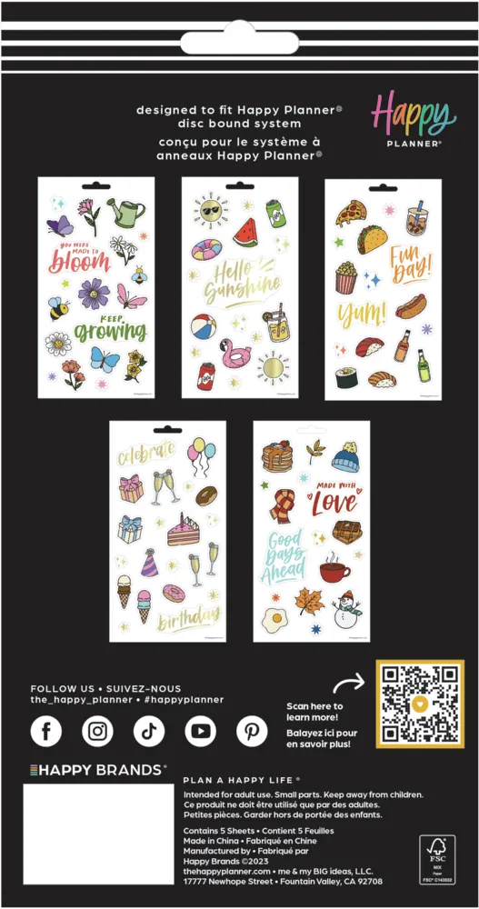 All the Things Icons - 5 Sticker Sheets