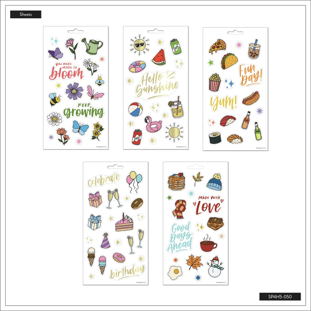 All the Things Icons - 5 Sticker Sheets