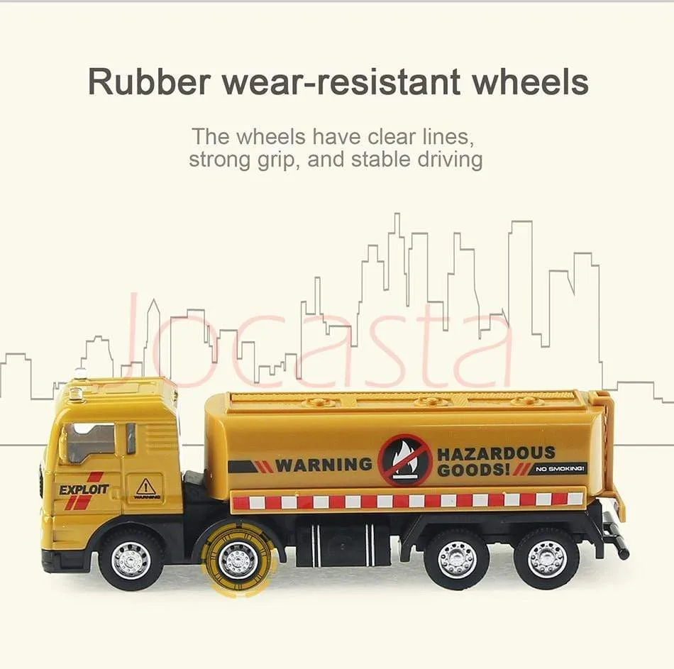 Alloy Engineering Vehicle Dump Truck Excavator Assembly Diecast Model Simulation Construction Cars Toys for Boys Children Gifts
