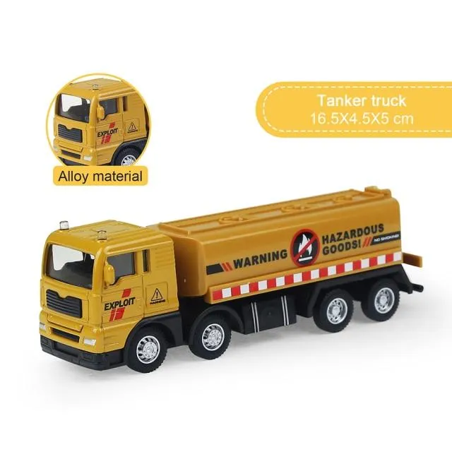 Alloy Engineering Vehicle Dump Truck Excavator Assembly Diecast Model Simulation Construction Cars Toys for Boys Children Gifts