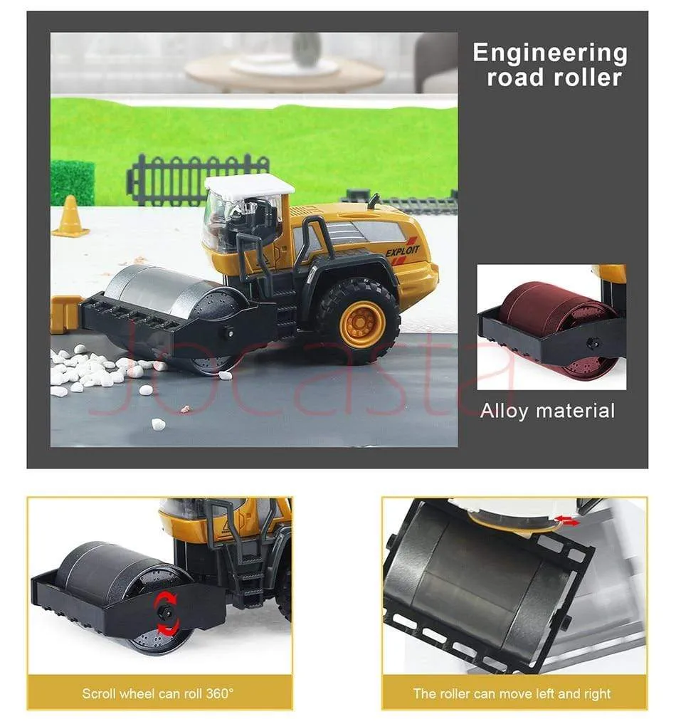 Alloy Engineering Vehicle Dump Truck Excavator Assembly Diecast Model Simulation Construction Cars Toys for Boys Children Gifts