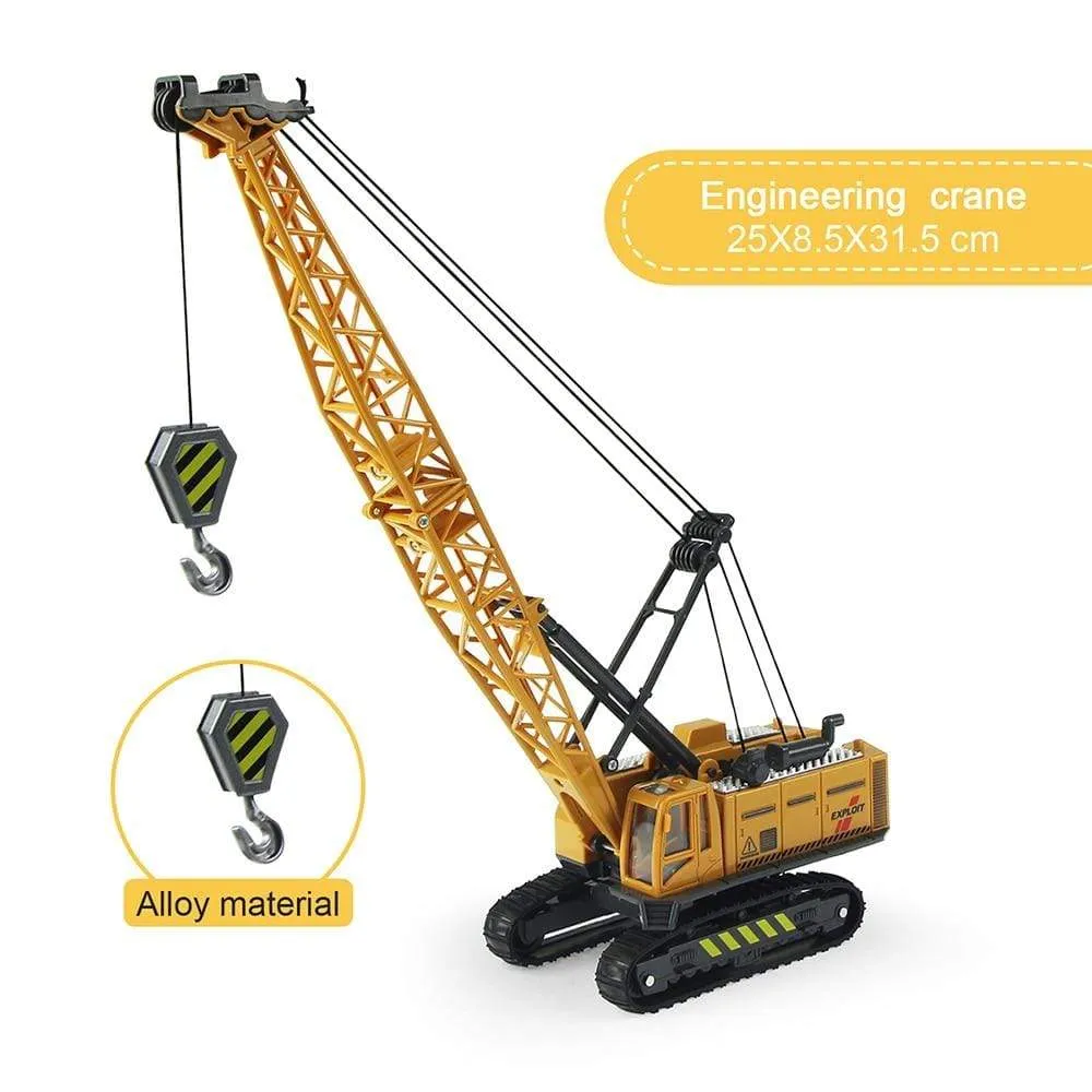 Alloy Engineering Vehicle Dump Truck Excavator Assembly Diecast Model Simulation Construction Cars Toys for Boys Children Gifts