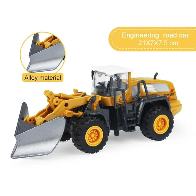 Alloy Engineering Vehicle Dump Truck Excavator Assembly Diecast Model Simulation Construction Cars Toys for Boys Children Gifts