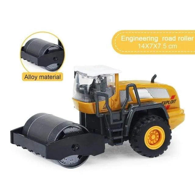 Alloy Engineering Vehicle Dump Truck Excavator Assembly Diecast Model Simulation Construction Cars Toys for Boys Children Gifts