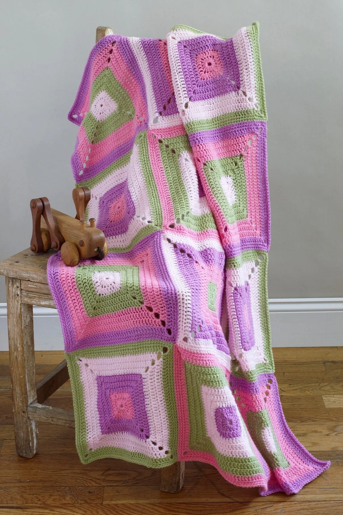 Baby Blocks Throw Pattern (Crochet)