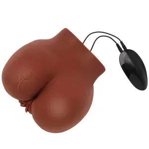 Bangers Big Ass Banger Vibrating Masturbator Brown