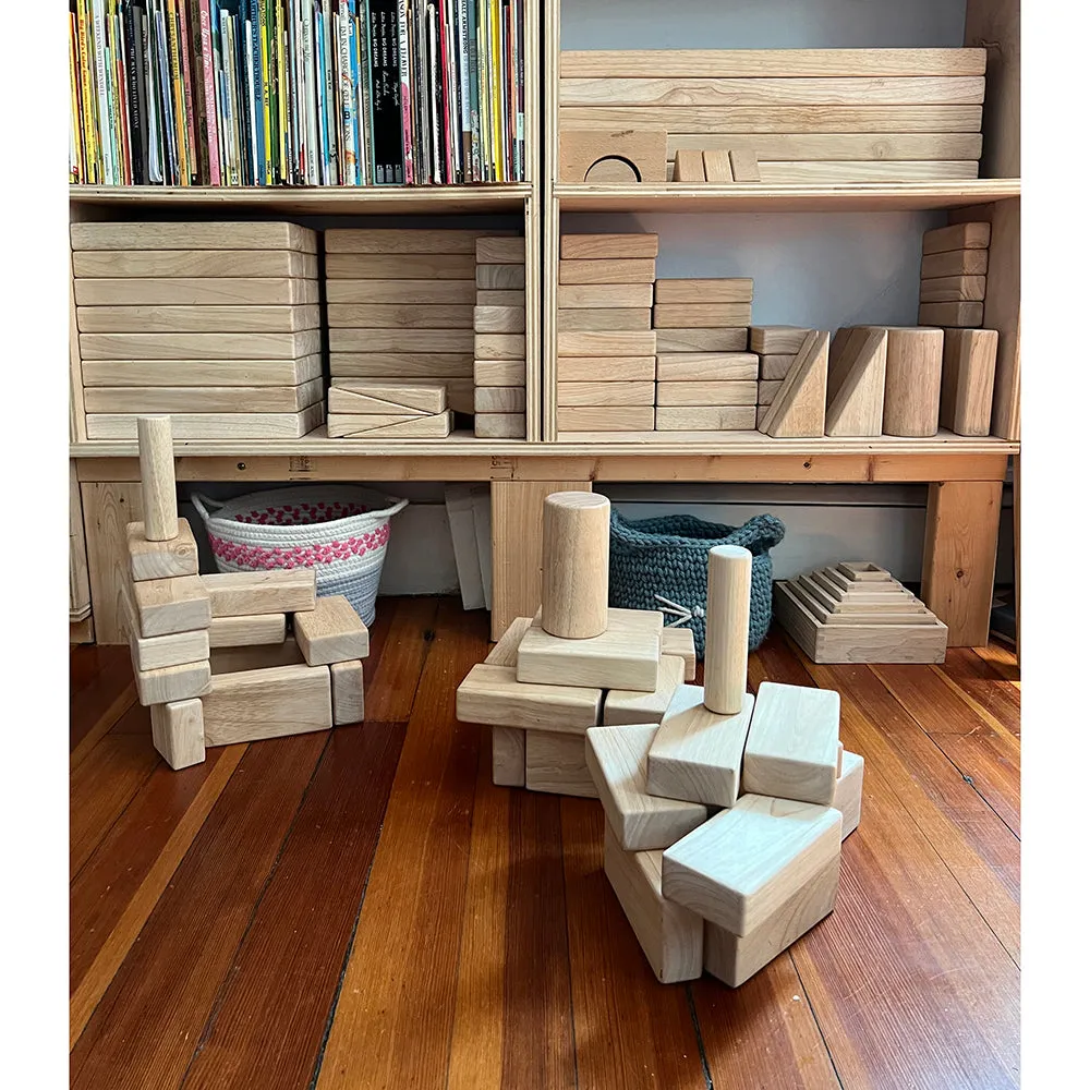 Beginner Unit Block Set | 32 Durable Hardwood Blocks