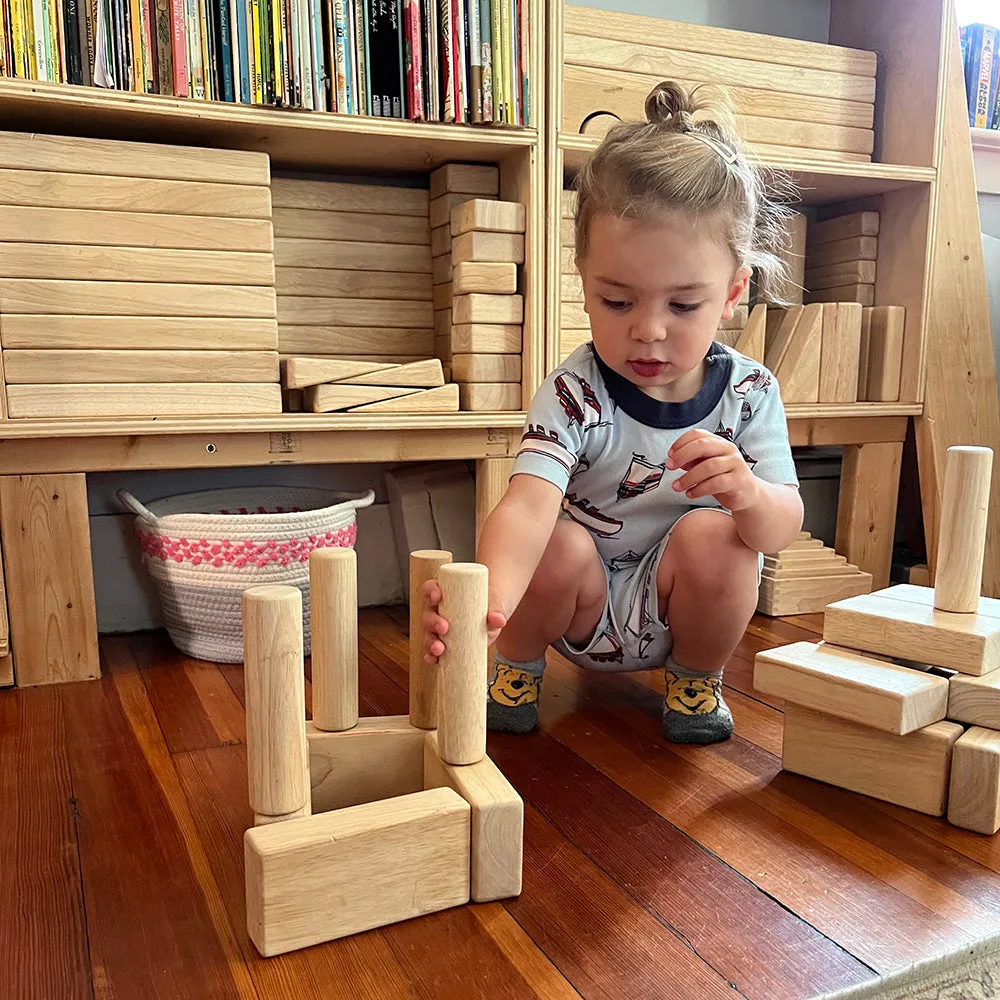 Beginner Unit Block Set | 32 Durable Hardwood Blocks