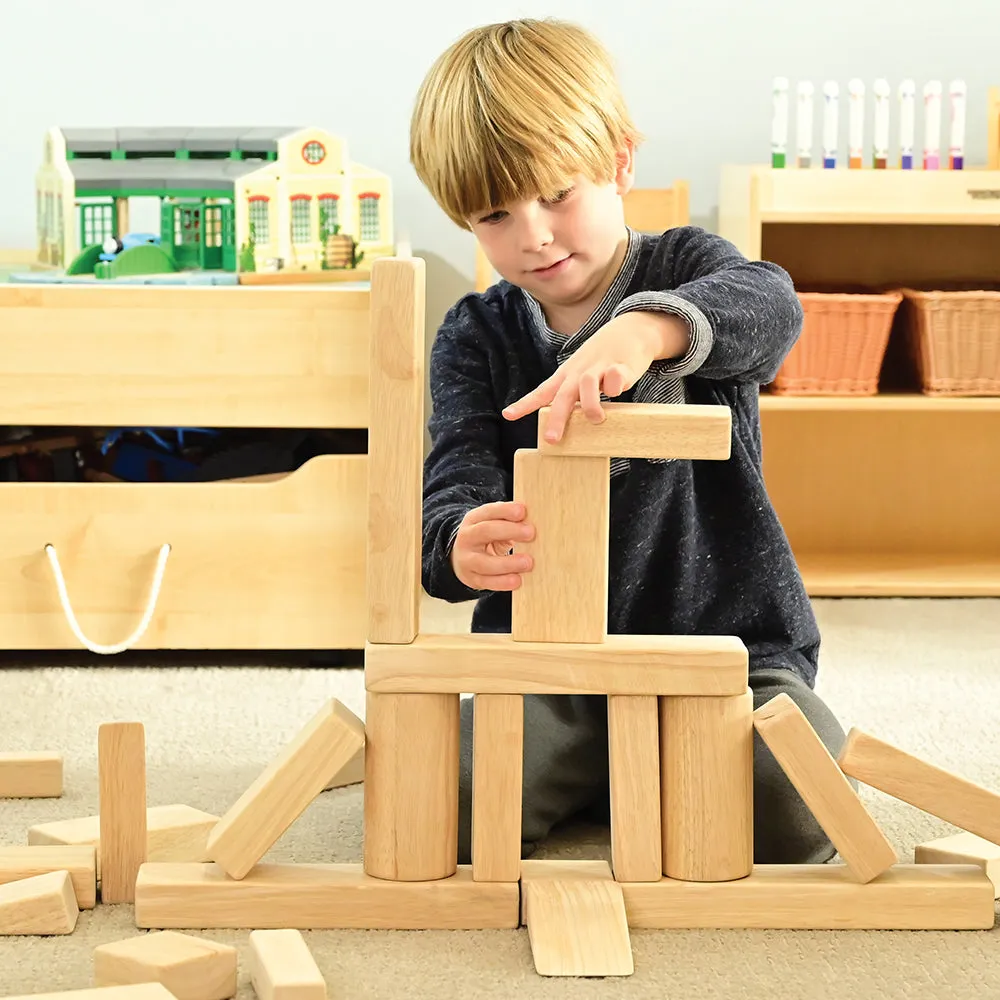 Beginner Unit Block Set | 32 Durable Hardwood Blocks