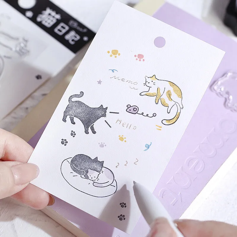 BGM Clear Stamp: Diary - Cat Diary