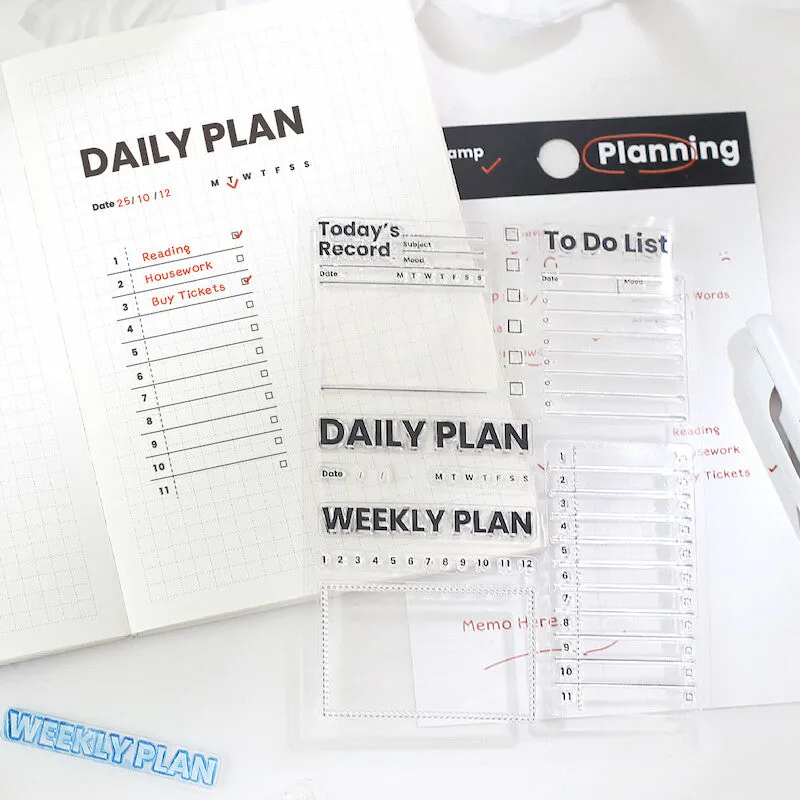 BGM Clear Stamp: Diary - Record Efficiency