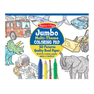 Blue Jumbo Coloring Pad