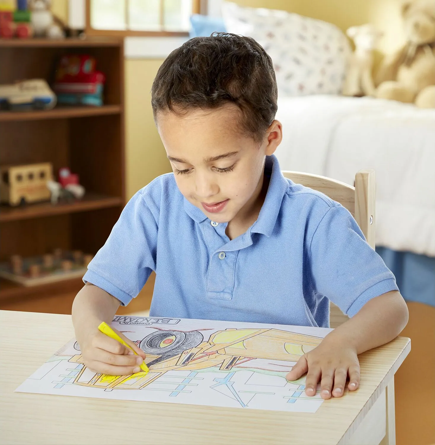 Blue Jumbo Coloring Pad