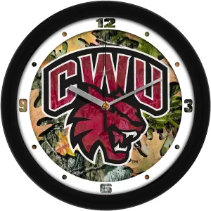 Central Washington Wall Clock - Camo