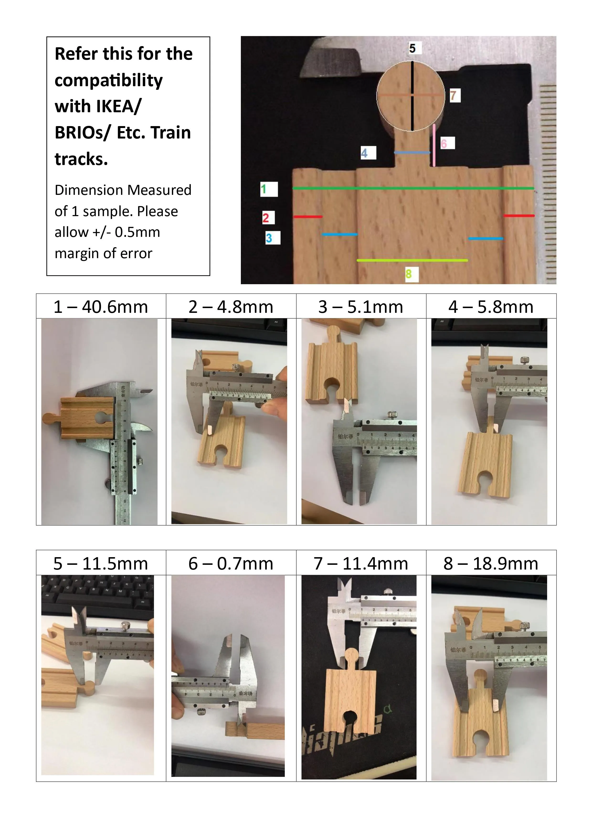 Children's Wooden Toy Train Track Set for a Virtual Traffic City, Educational Puzzle Early Learning Toy Kit