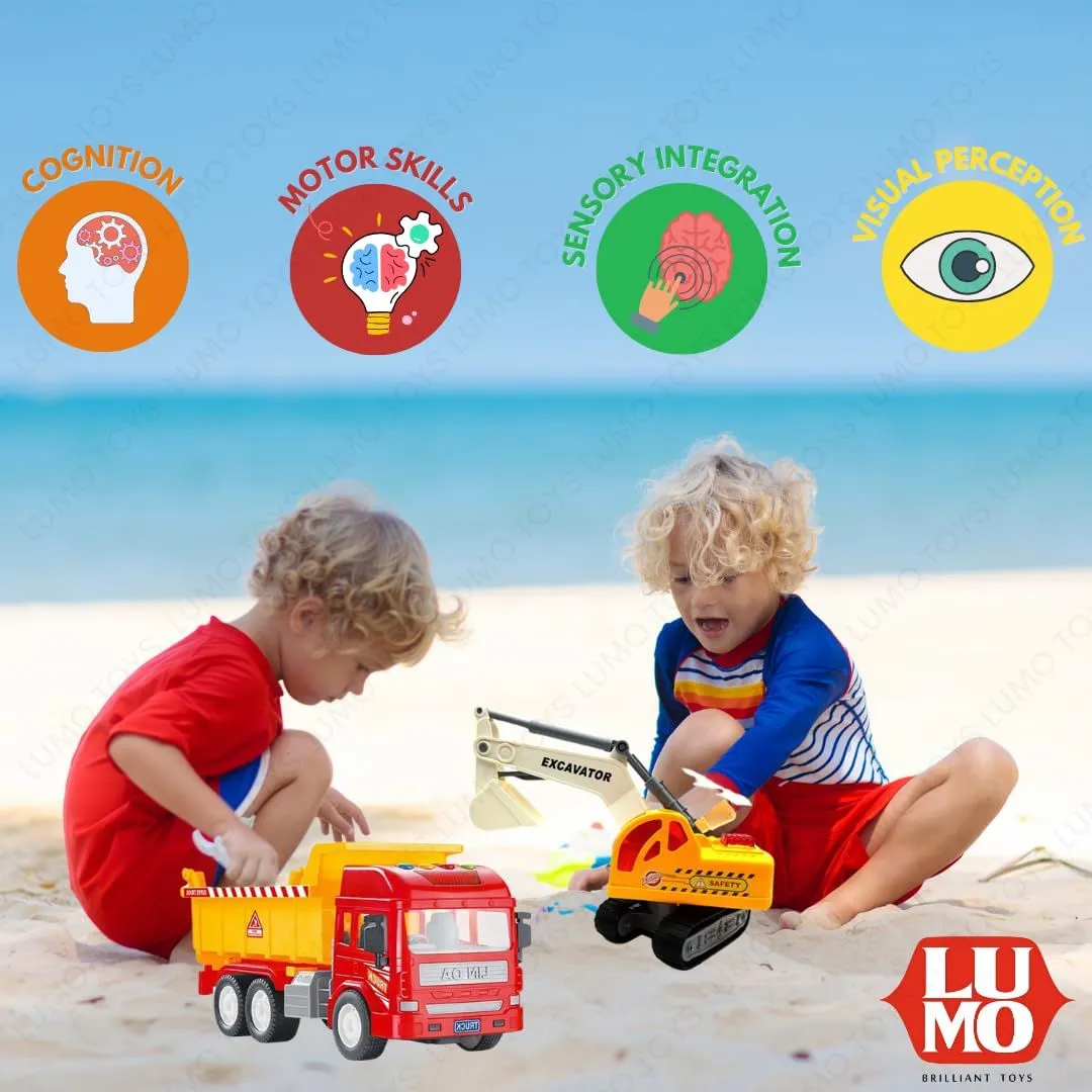 City Service 2In1 Excavator & Dumper Toy