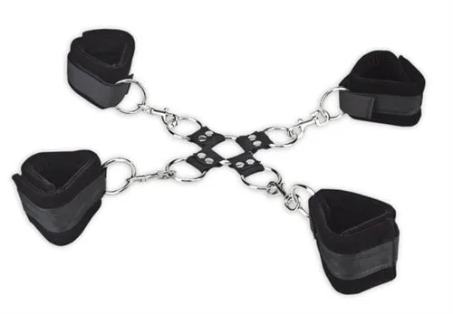 Cozy Adventure Hogtie Set with Padded Velcro Cuffs
