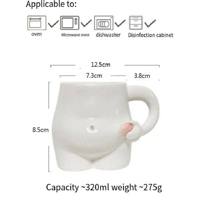 Creative Girl Milk Coffee Mug 320ml