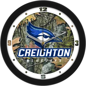 Creighton Bluejays Wall Clock - Camo