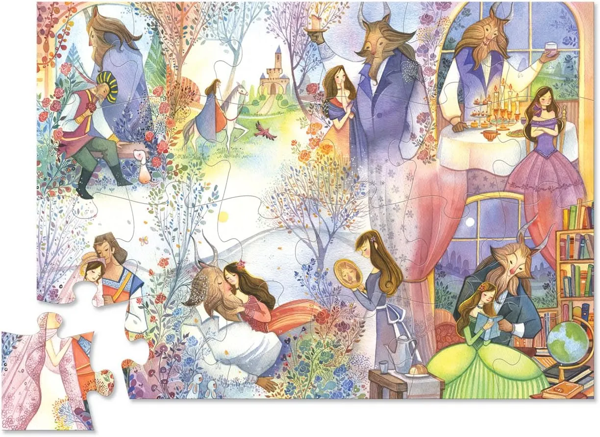 Crocodile Creek - Puzzle 36pc - Once Upon a Time Beauty & the Beast