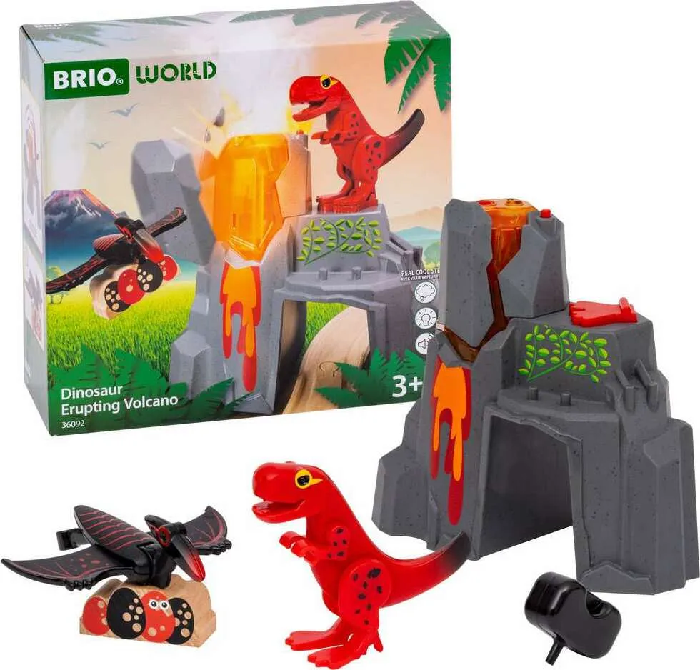 Dinosaur Erupting Volcano