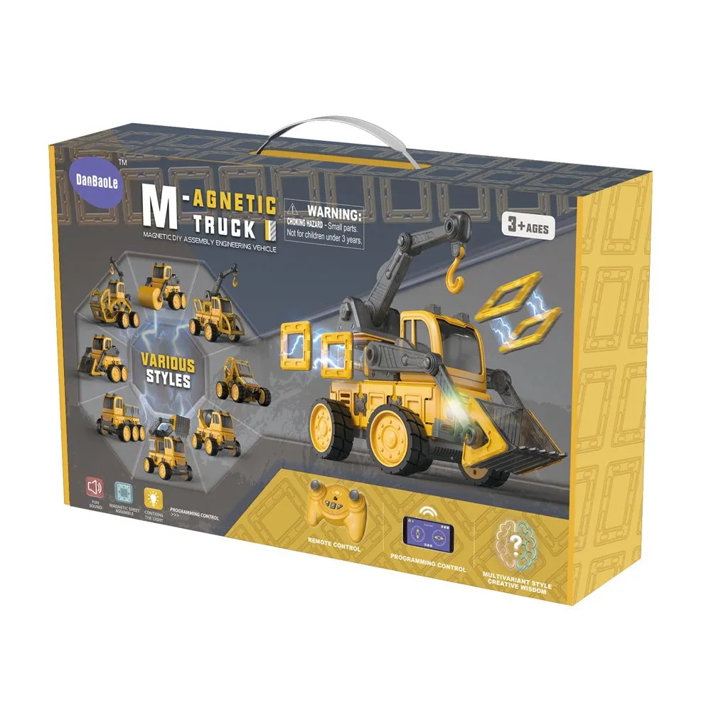 DIY Programming Magnetic Truck with Remote Control Toy