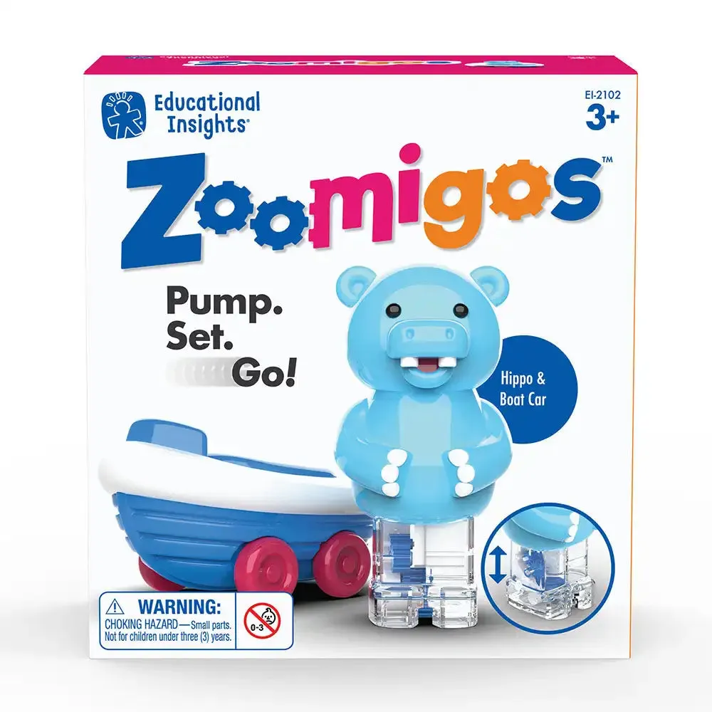 Educational Insights Hippo With Rowboat Zoomer Zoomigos