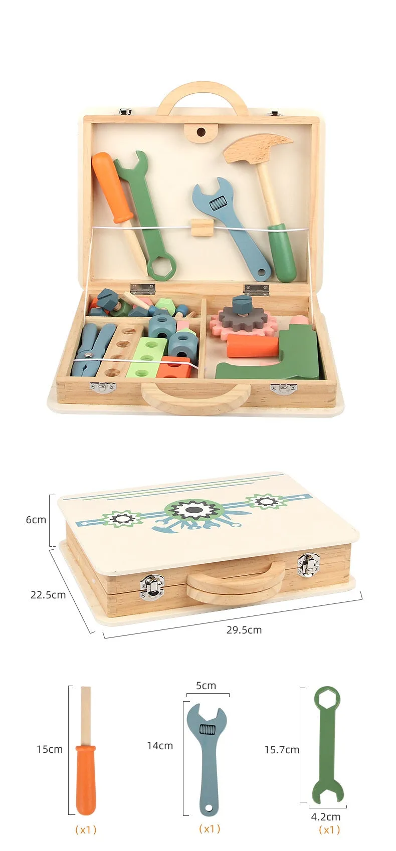 Educational Wooden Workshop Tool Toy Set