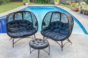 FlowerHouse Cozy Pumpkin Chair Set