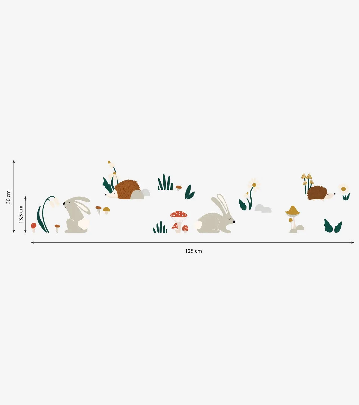 Forest Happiness - Wall Decals Murals - Forest Animals