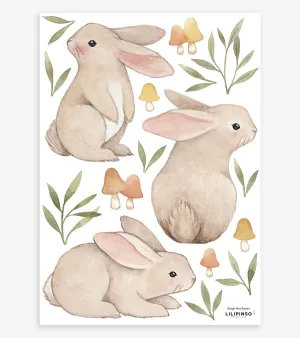 Forest - Wall Decals Murals - Rabbits