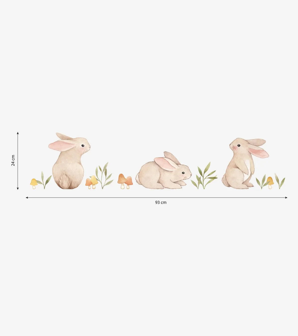 Forest - Wall Decals Murals - Rabbits