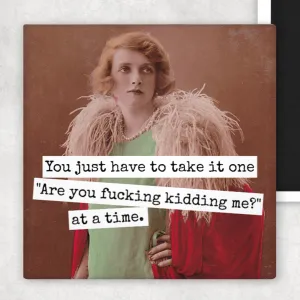 Fridge Magnet. You Just Have To Take It One "Are You Fucking