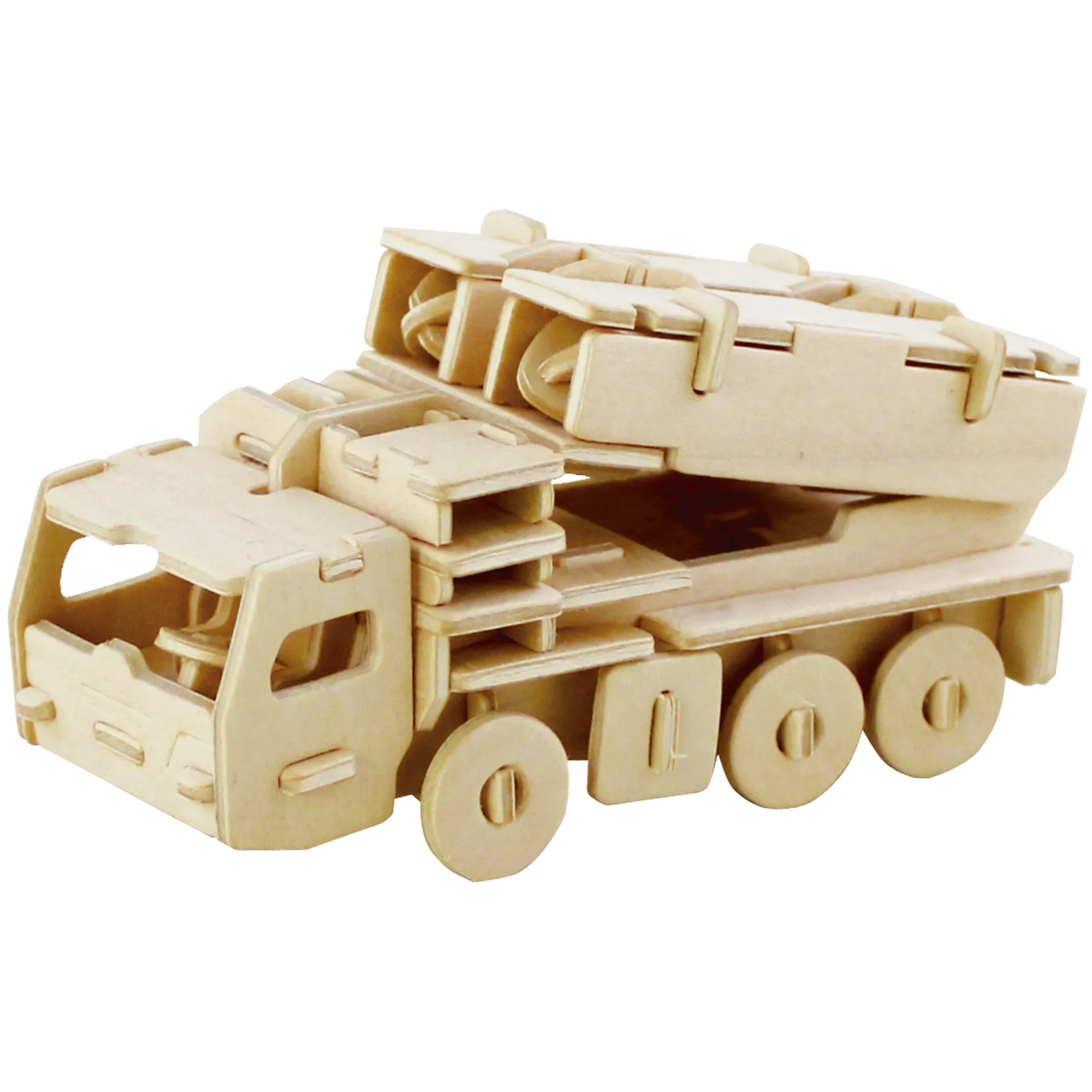 Hands Craft DIY 3D Wooden Puzzle 6 ct, Military Vehicles-JP2B6