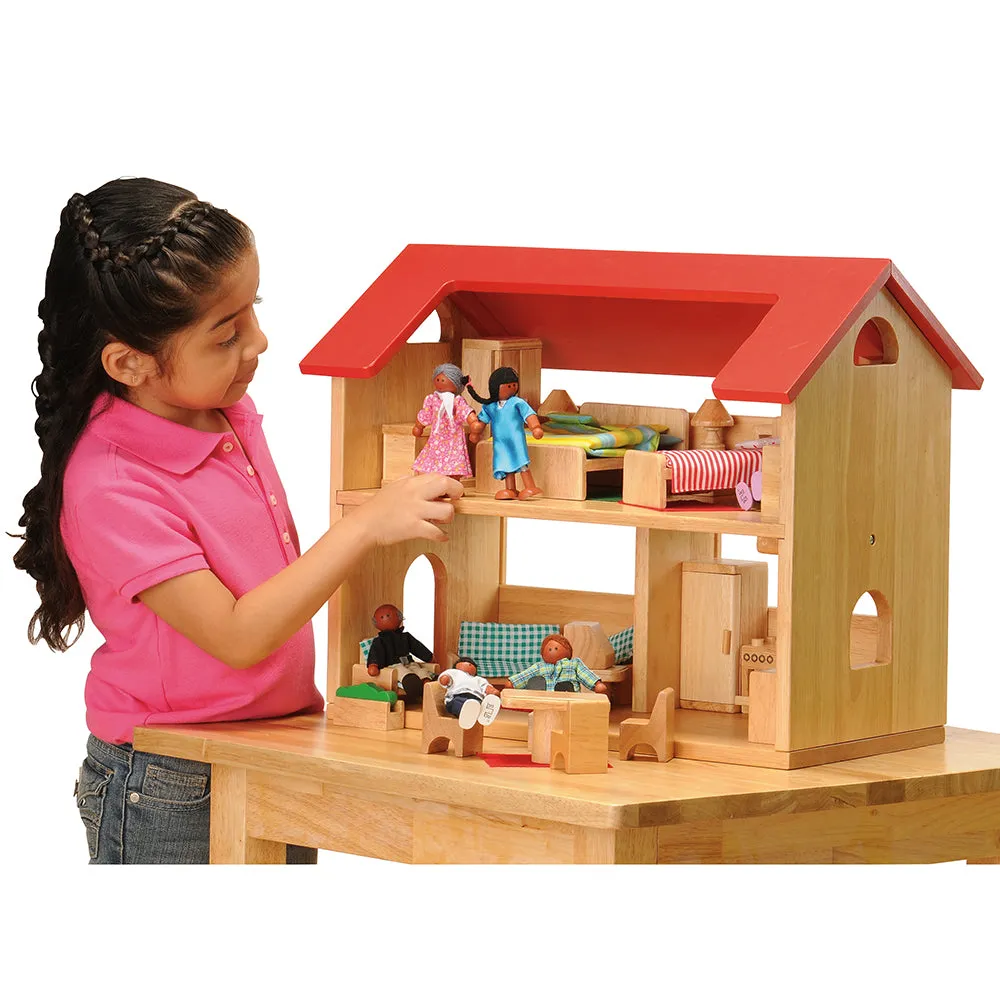 Hardwood Pretend Play Dollhouse