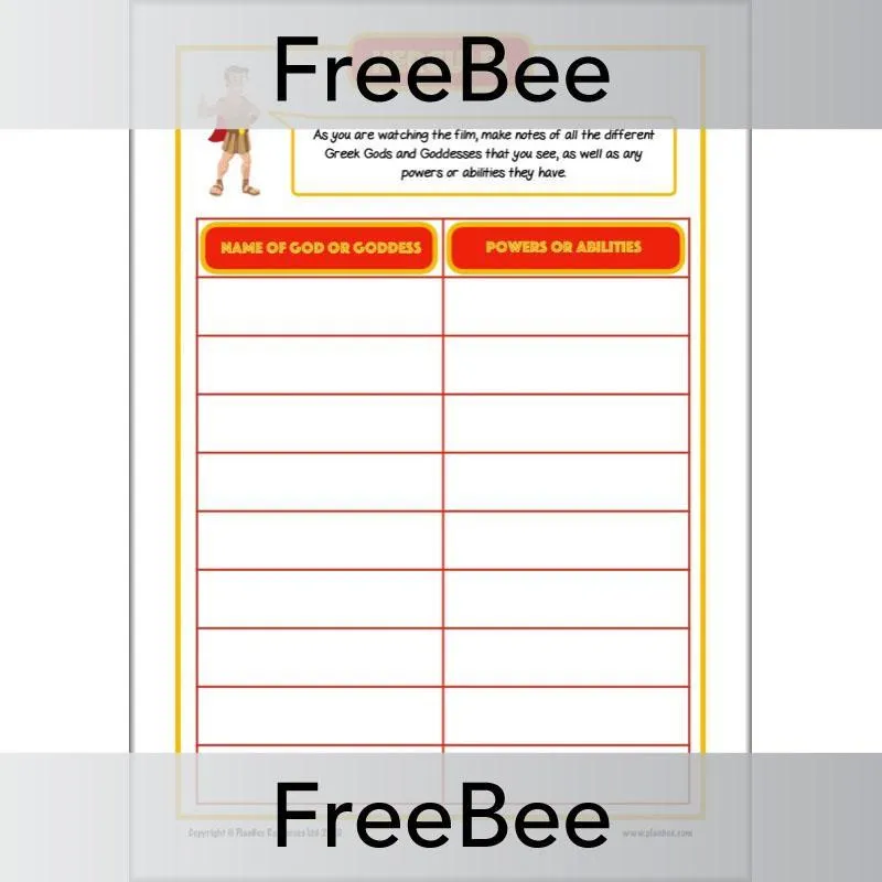 Hercules Activity Sheets