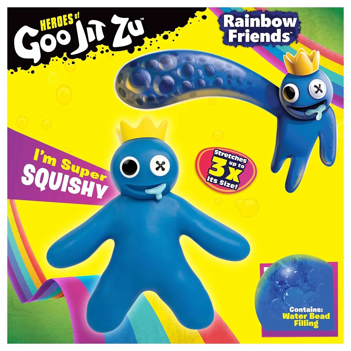Heroes of Goo Jit Zu: Rainbow Friends: Blue Stretch Figure