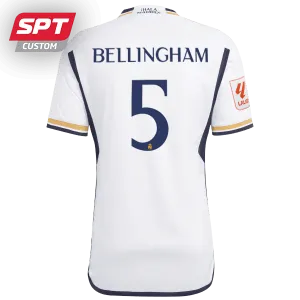 Jude Bellingham #5 Real Madrid Adults Home Jersey - 2023/24 - La Liga