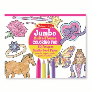 Jumbo Coloring Pad - Pink 11" x 14"