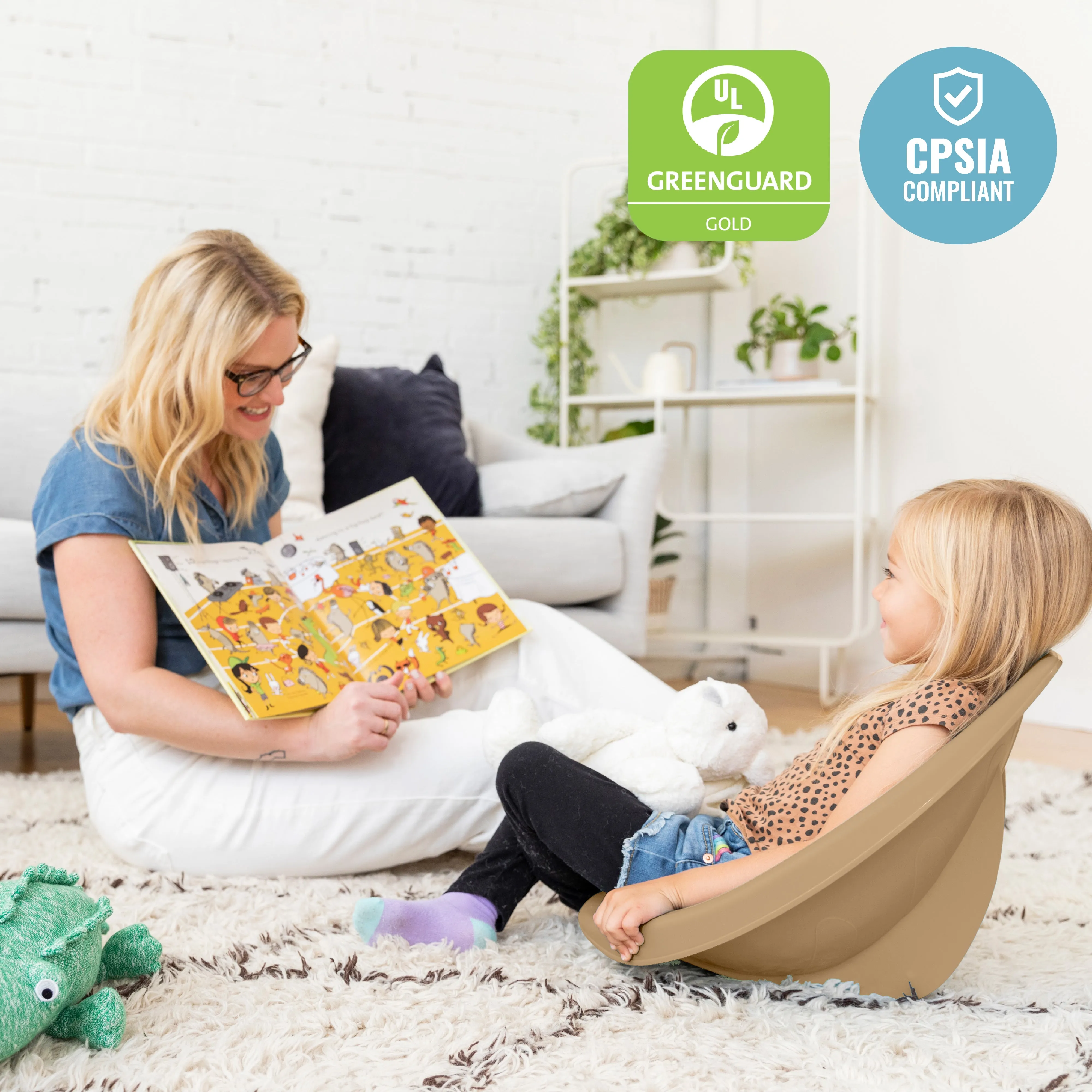 Leaf Floor Seat, Rocker Chair, 6-Piece