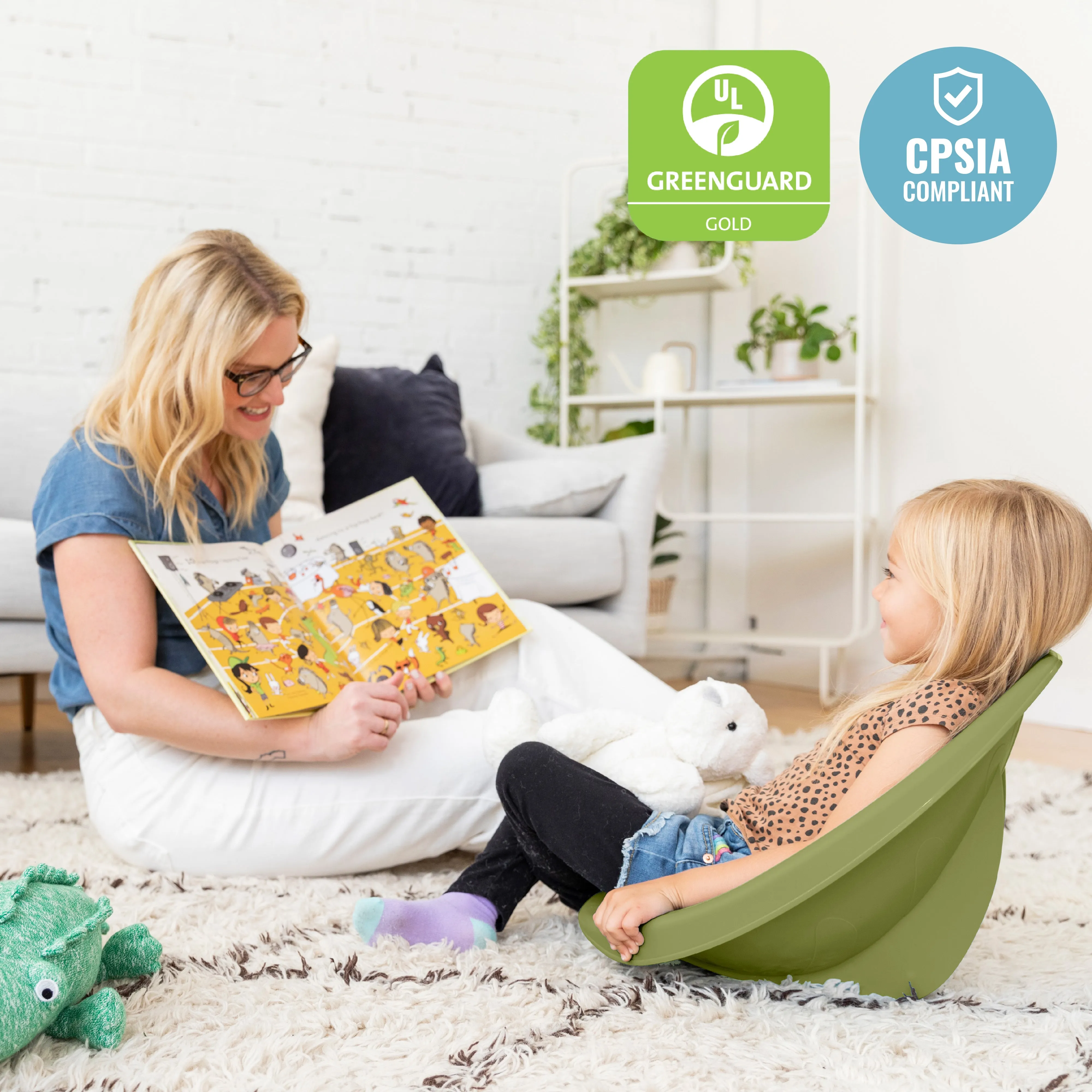 Leaf Floor Seat, Rocker Chair, 6-Piece