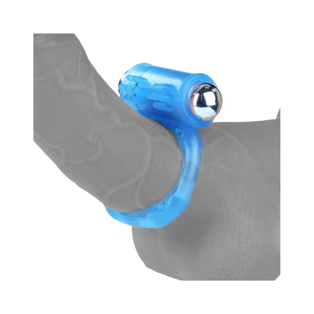 Lovetoy Lumino Play Glow-In-The-Dark Vibrating Cock Ring Blue