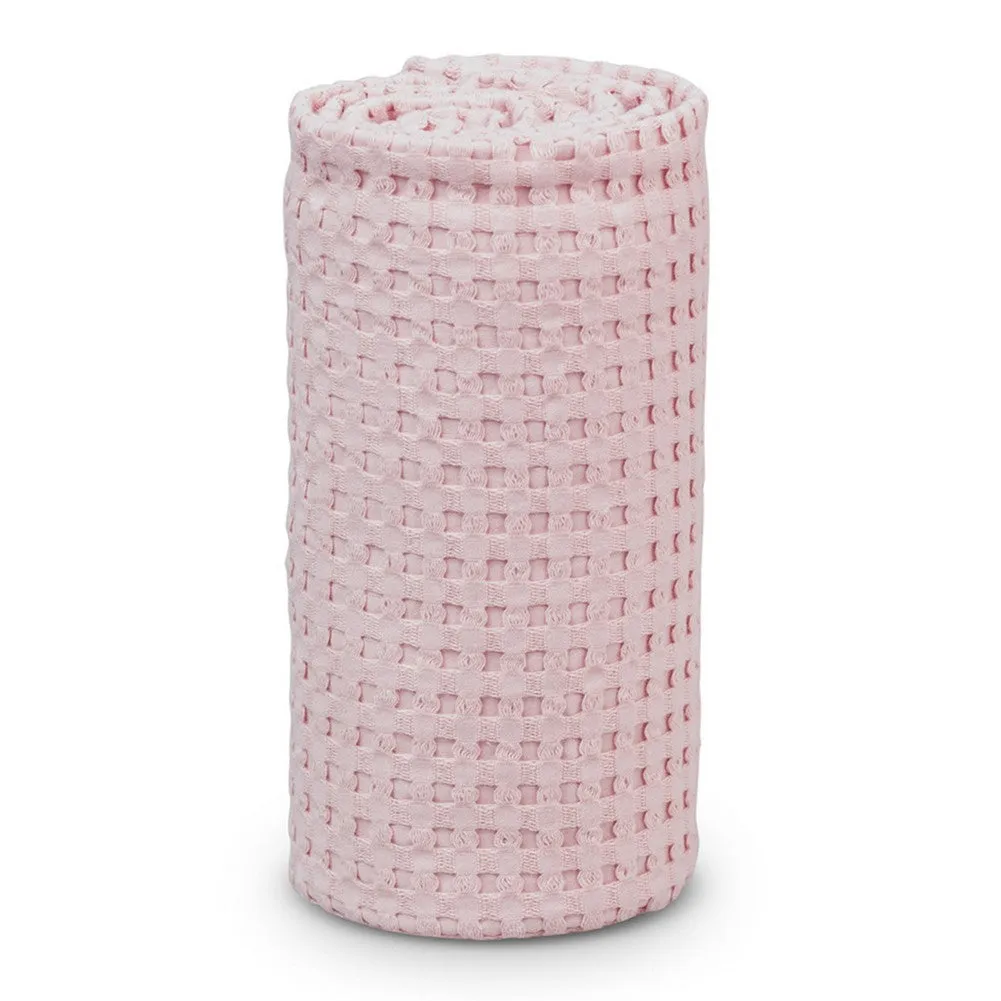 Lulujo Baby Boho Waffle Blanket - Ballet Slipper