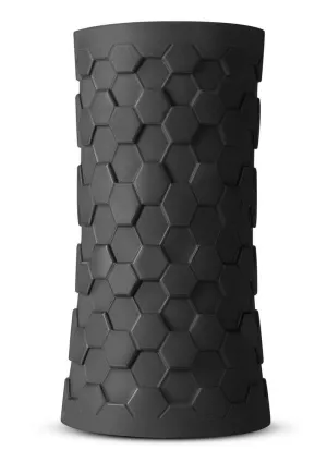 M Elite Platinum Hekx Silicone Dual End Masturbator