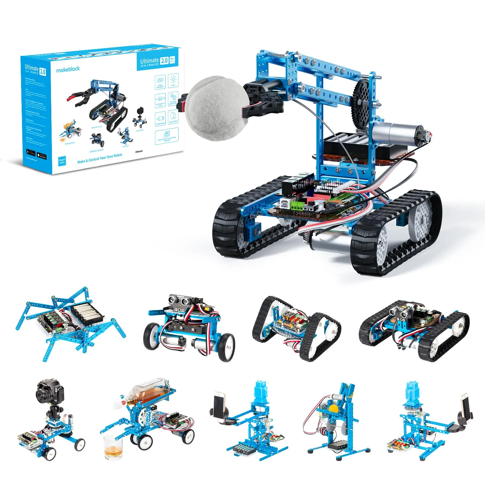 Makeblock mBot Ultimate 10 in 1 Robot Building Toys   18650 Adapter Power Supply