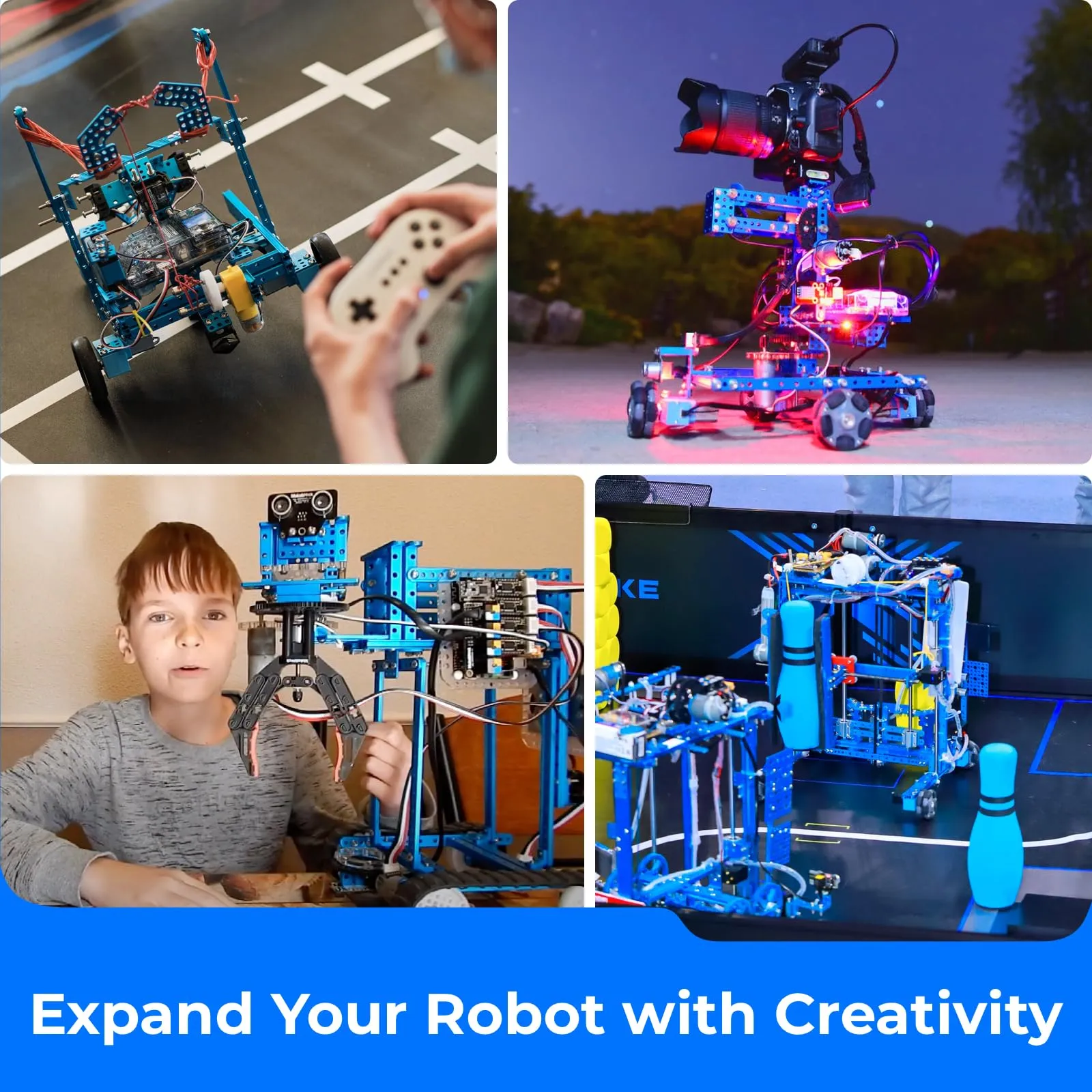 Makeblock mBot Ultimate 10 in 1 Robot Building Toys   18650 Adapter Power Supply