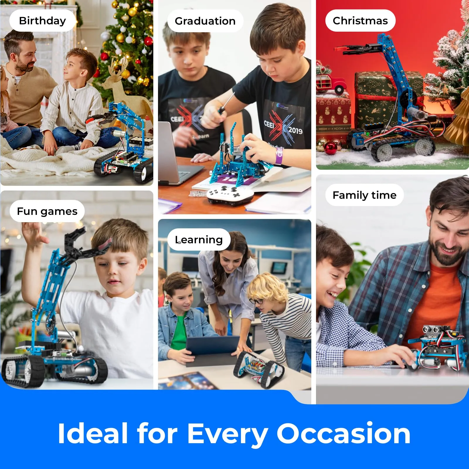 Makeblock mBot Ultimate 10 in 1 Robot Building Toys   18650 Adapter Power Supply